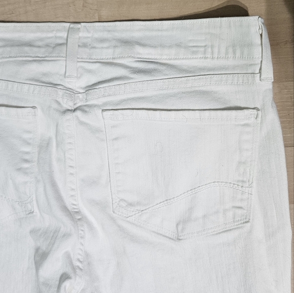 NYDJ Clarissa Ankle Cropped High-rise Denim Jeans Optic White size 12 - Picture 11 of 11